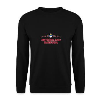 Antigua and Barbuda - Unisex Sweatshirt - black - Front - Alina (178cm) & Michal (187cm)