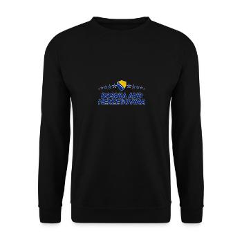 Bosnie-Herzégovine - Sweat-shirt Unisexe - noir - Devant - Alina (178cm) & Michal (187cm)