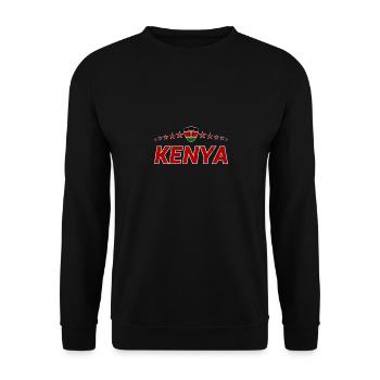 Kenya - Unisex Sweatshirt - black - Front - Alina (178cm) & Michal (187cm)