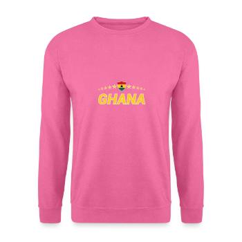 Ghana - Sweat-shirt Unisexe - rose - Devant