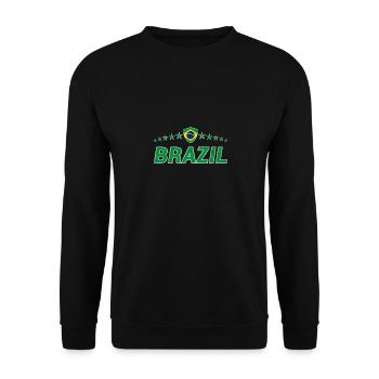 Brasilien - Unisex Pullover - Schwarz - Vorne - Alina (178cm) & Michal (187cm)