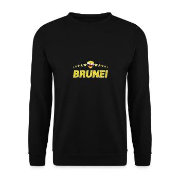 Brunei - Unisex Sweatshirt - black - Front - Alina (178cm) & Michal (187cm)