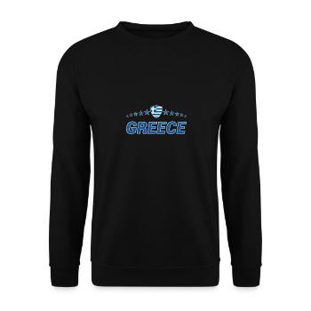 Griechenland - Unisex Pullover - Schwarz - Vorne - Alina (178cm) & Michal (187cm)