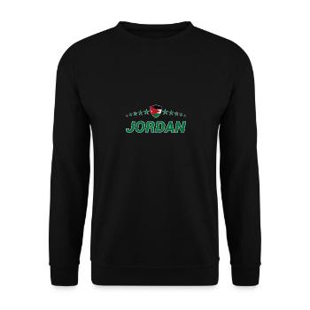 Jordanie - Sweat-shirt Unisexe - noir - Devant - Alina (178cm) & Michal (187cm)