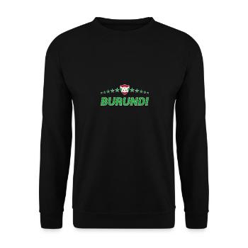 Burundi - Sweat-shirt Unisexe - noir - Devant - Alina (178cm) & Michal (187cm)