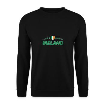 Irlande - Sweat-shirt Unisexe - noir - Devant - Alina (178cm) & Michal (187cm)