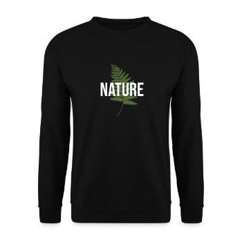 Geschenkidee für Naturfan - Unisex Pullover - Schwarz - Vorne - Alina (178cm) & Michal (187cm)