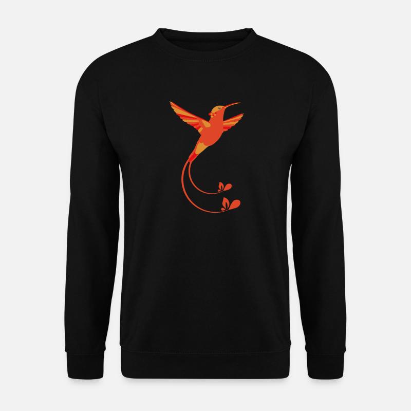 Fire colors Hummingbird - Unisex Sweatshirt - black