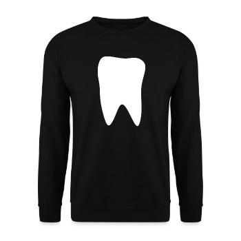 Tooth, Teeth, Dentist - Unisex Sweatshirt - black - Front - Alina (178cm) & Michal (187cm)