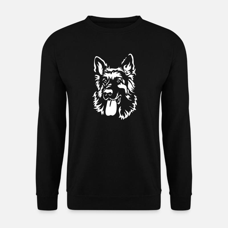 German Shepherd Head "Black Edition" - Unisex Sweatshirt - black