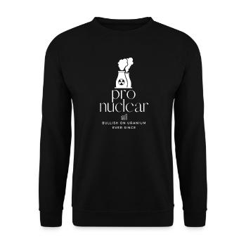 Investisseur en énergie à l’uranium nucléaire Tee - Sweat-shirt Unisexe - noir - Devant - Alina (178cm) & Michal (187cm)