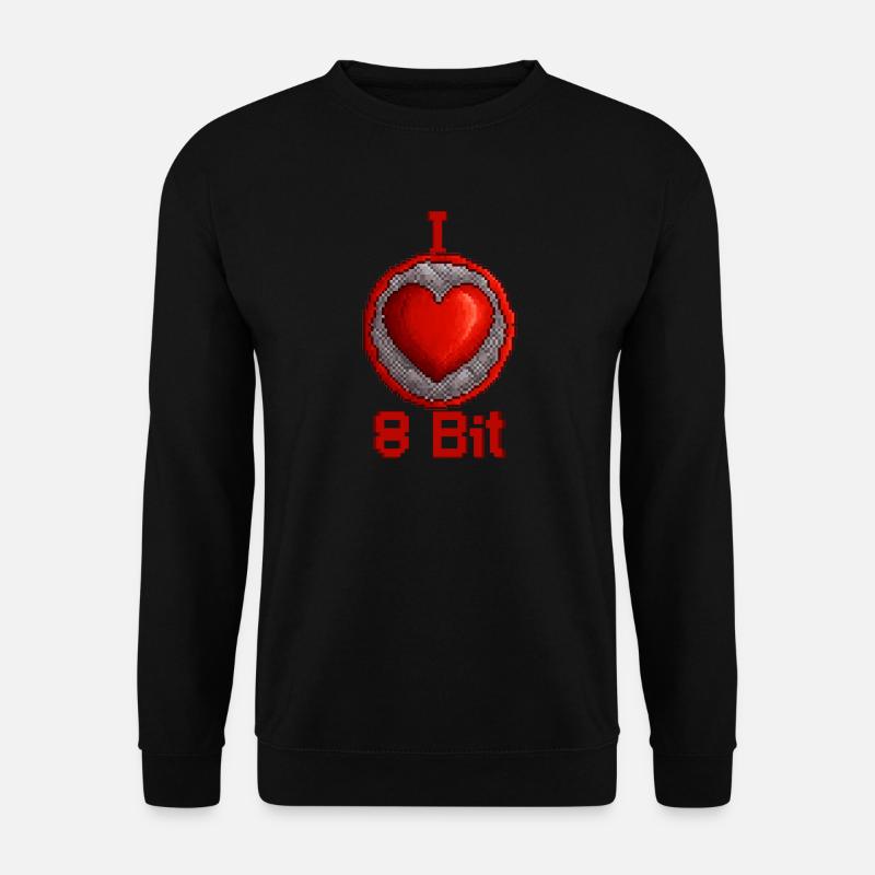 I love 8bit - Unisex Pullover - Schwarz