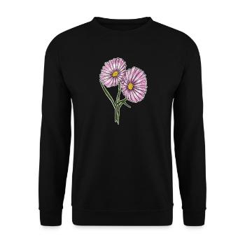 Daisy - Unisex Sweatshirt - black - Front - Alina (178cm) & Michal (187cm)