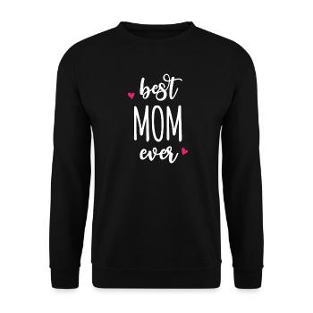 Beste Mutter aller Zeiten - Unisex Pullover - Schwarz - Vorne - Alina (178cm) & Michal (187cm)