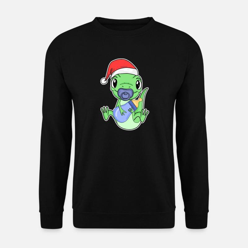 Lizard Baby Christmas - Unisex Sweatshirt - black