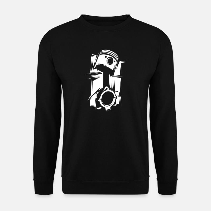 Icône d’atelier de moteurs de tuning d’illustration de piston - Sweat-shirt Unisexe - noir