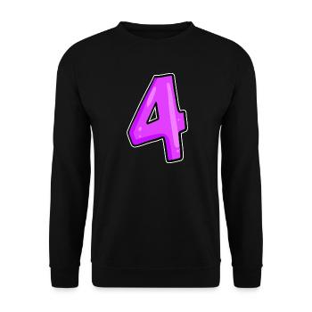 4 Pink Pink - Unisex Sweatshirt - black - Front - Alina (178cm) & Michal (187cm)