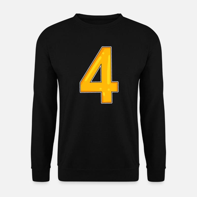 4 jaune - Sweat-shirt Unisexe - noir