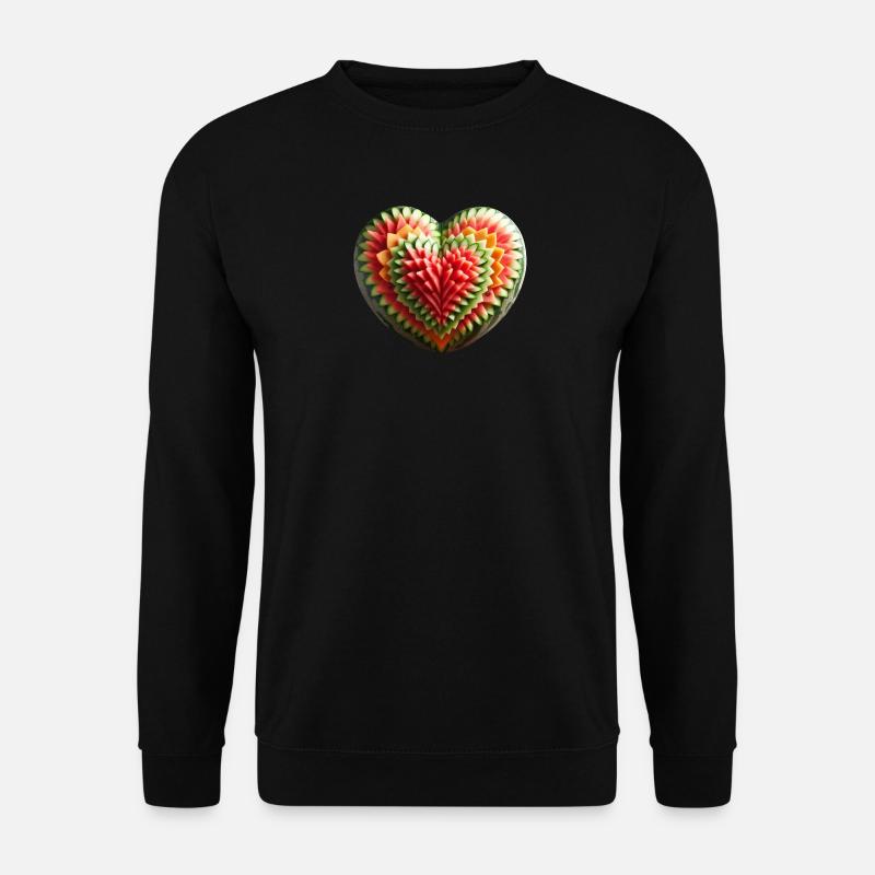 A melon heart - Unisex Sweatshirt - black