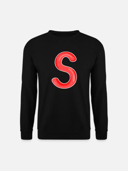 Buchstabe S Anfangsbuchstabe - Unisex Pullover - Schwarz