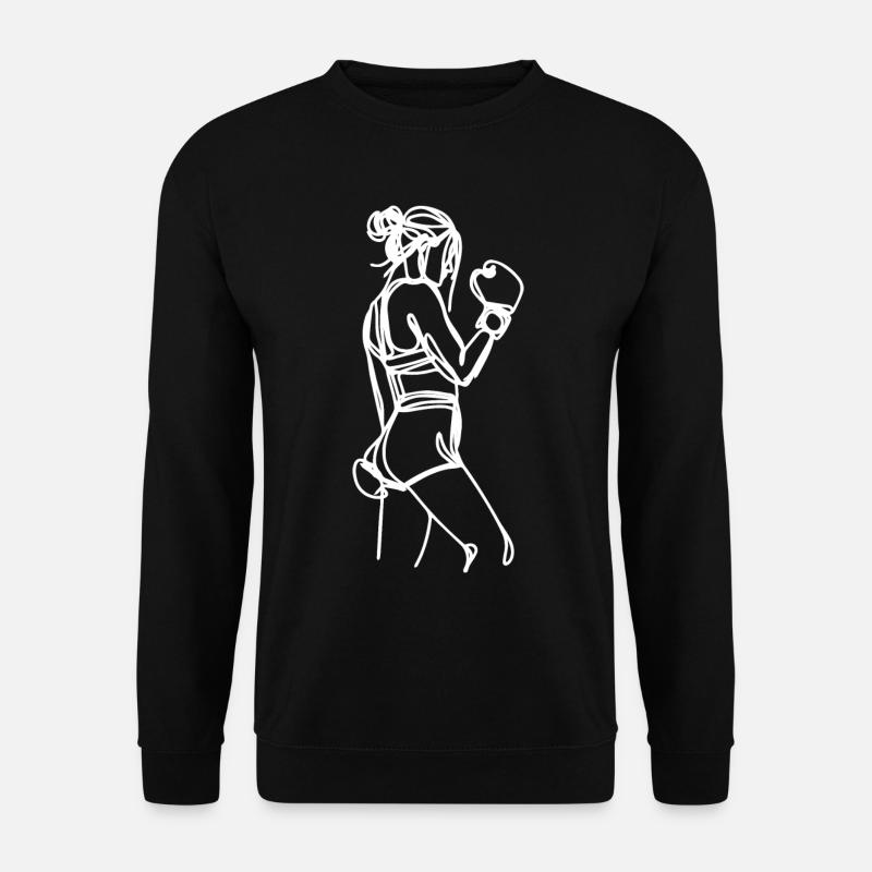 Boxerin Grafik - Unisex Pullover - Schwarz