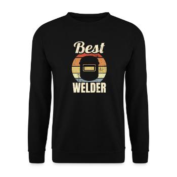 Soudeur drôle - Sweat-shirt Unisexe - noir - Devant - Alina (178cm) & Michal (187cm)