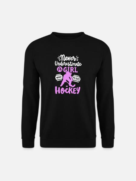 Eishockey Eishockeyspielerin - Unisex Pullover - Schwarz