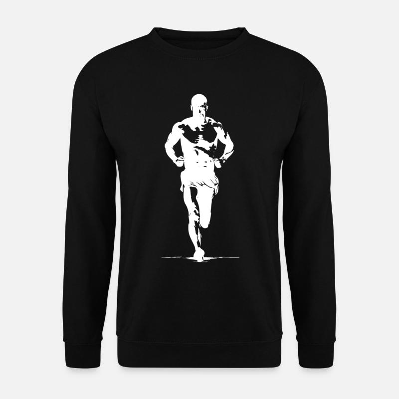 Marathon Runner Sketch - Unisex Sweatshirt - black