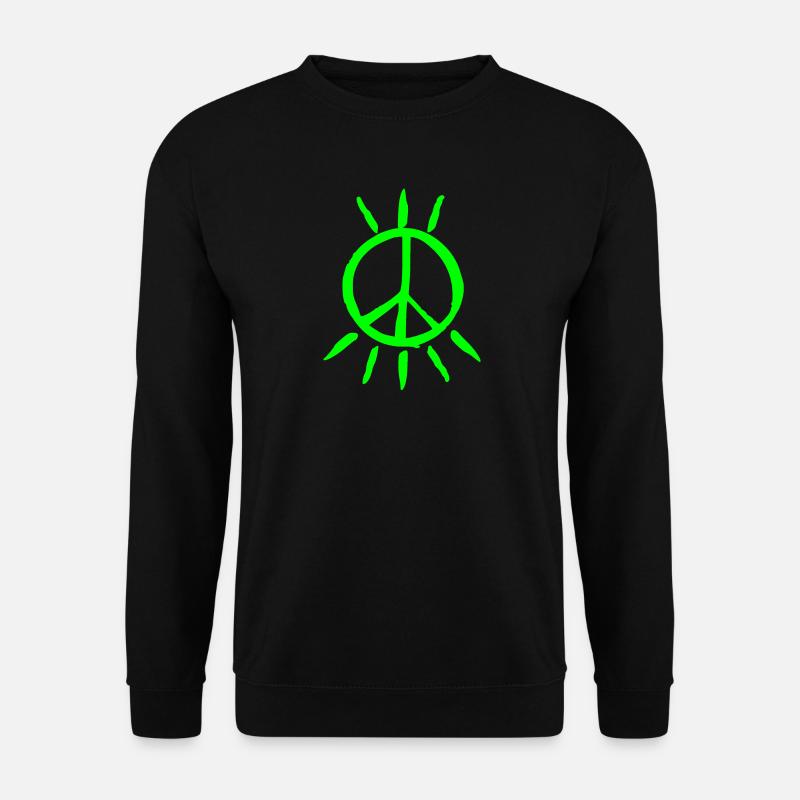 Peace Peacezeichen - Unisex Pullover - Schwarz