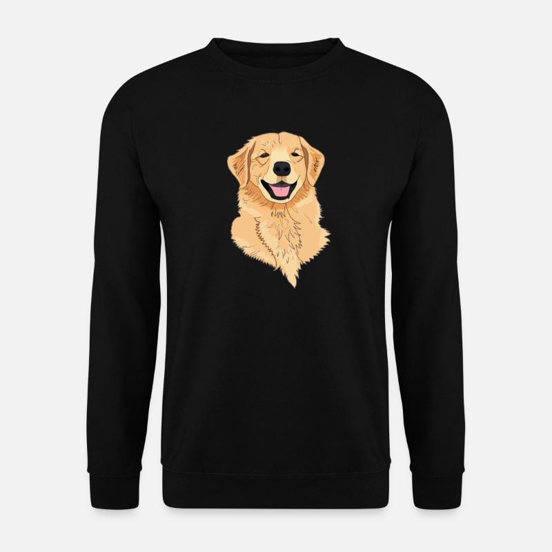 Hund Golden Retriever - Unisex Pullover - Schwarz