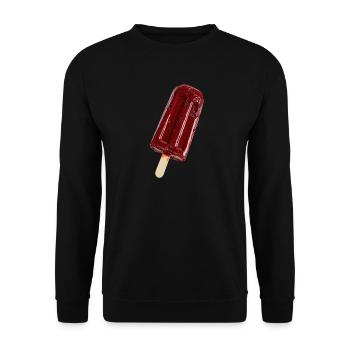 Eis am Stil Rot - Unisex Pullover - Schwarz - Vorne - Alina (178cm) & Michal (187cm)