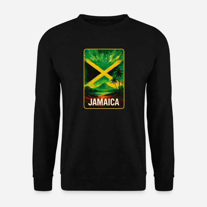 Jamaika Landschaft Design - Unisex Pullover - Schwarz