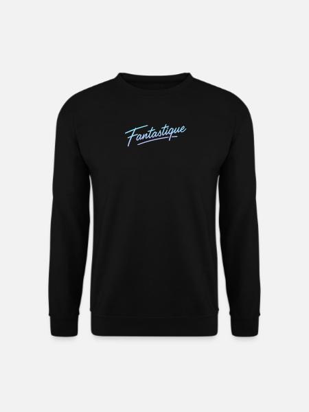 Fantastic – Neon-Schriftzug im Retrolook - Unisex Pullover - Schwarz