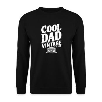 Cool Dad Édition Vintage - Sweat-shirt Unisexe - noir - Devant - Alina (178cm) & Michal (187cm)