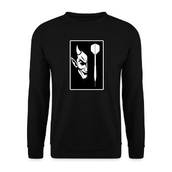DARTS AND DEVIL - Unisex Sweatshirt - black - Front - Alina (178cm) & Michal (187cm)