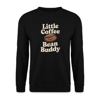 Petit ami des grains de café - Sweat-shirt Unisexe - noir - Devant - Alina (178cm) & Michal (187cm)
