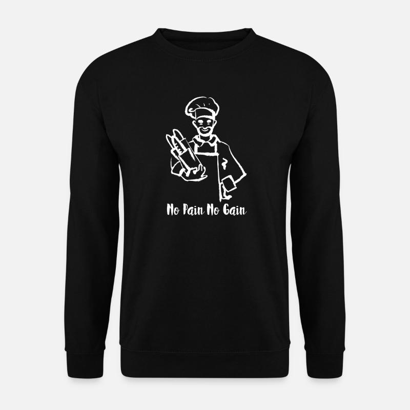 Bread Bakery Humor Baker - Sweat-shirt Unisexe - noir