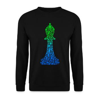 Chess Players Chess Pieces Chess Game Chess - Unisex Sweatshirt - black - Front - Alina (178cm) & Michal (187cm)