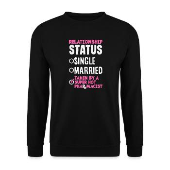 Pharmacist Pharmaceutical Technical - Unisex Sweatshirt - black - Front - Alina (178cm) & Michal (187cm)