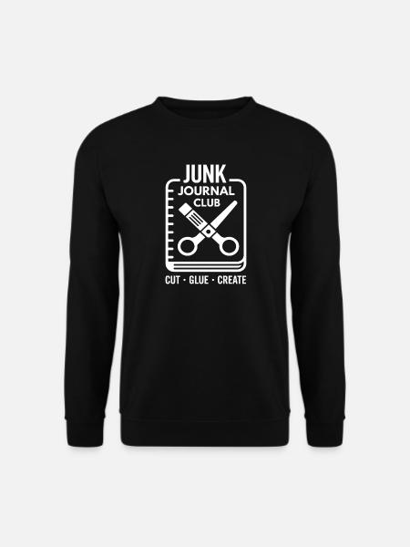 Junk Journal Club Cut Glue Create - Unisex Sweatshirt - black