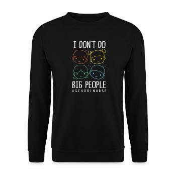 Nurse School - Unisex Sweatshirt - black - Front - Alina (178cm) & Michal (187cm)