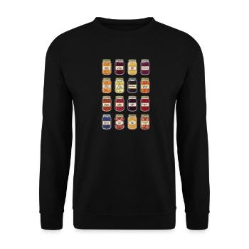 Jam in a jar - Unisex Sweatshirt - black - Front - Alina (178cm) & Michal (187cm)