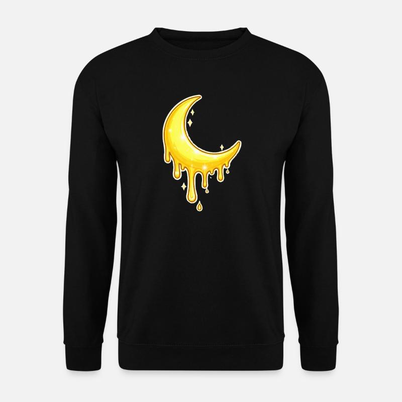Golden Moon Drop - Unisex Sweatshirt - black