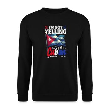 Cuba Pride & Home - Design du drapeau de Cuba - Sweat-shirt Unisexe - noir - Devant - Alina (178cm) & Michal (187cm)