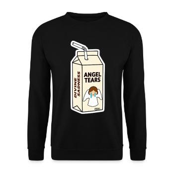 Angel Tears Carton - Unisex Sweatshirt - black - Front - Alina (178cm) & Michal (187cm)