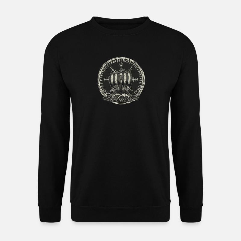 Drakkar viking - Bateau-dragon - Sweat-shirt Unisexe - noir