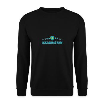 Kazakhstan - Sweat-shirt Unisexe - noir - Devant - Alina (178cm) & Michal (187cm)
