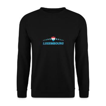Luxembourg - Unisex Sweatshirt - black - Front - Alina (178cm) & Michal (187cm)