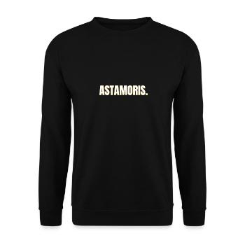 ASTAMORIS. Antwerp dialect Shirt - Unisex Sweatshirt - black - Front - Alina (178cm) & Michal (187cm)
