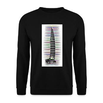 Catamaran Voilier Bateau - Sweat-shirt Unisexe - noir - Devant - Alina (178cm) & Michal (187cm)